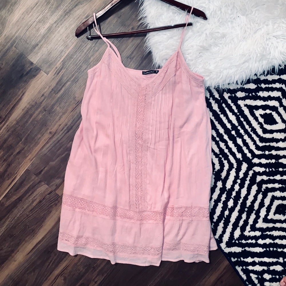 Pink Spaghetti Strap Dress